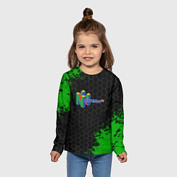 Лонгслив детский Nintendo 64 броня, цвет: 3D-принт — фото 2