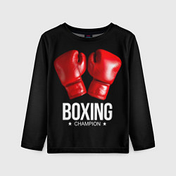 Лонгслив детский Boxing Champion, цвет: 3D-принт