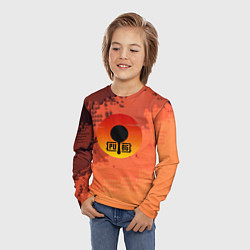 Лонгслив детский PUBG game orange, цвет: 3D-принт — фото 2