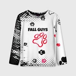 Детский лонгслив Fall Guys kids game pattern