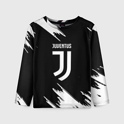 Лонгслив детский Juventus краски текстура, цвет: 3D-принт