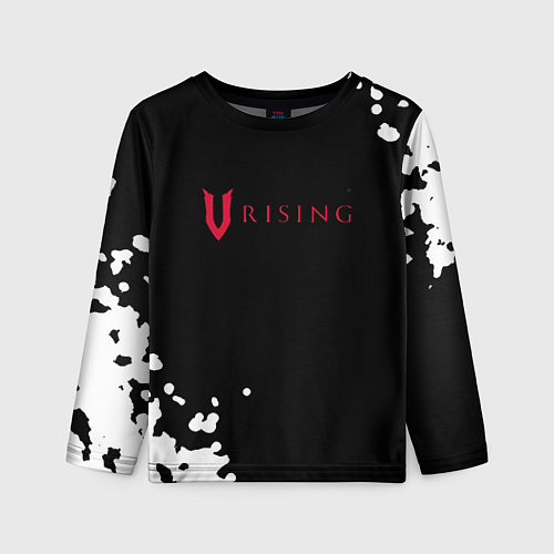 Детский лонгслив V Rising краски / 3D-принт – фото 1