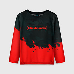 Лонгслив детский Nintendo краски гейм компани, цвет: 3D-принт