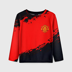 Лонгслив детский Manchester United colors sport, цвет: 3D-принт