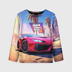 Детский лонгслив GTA 6 logo auto style