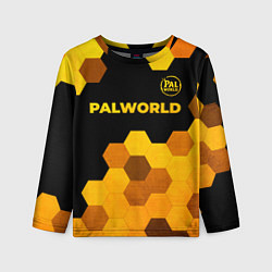 Детский лонгслив Palworld - gold gradient посередине