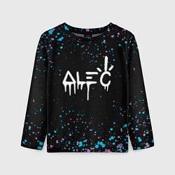 Детский лонгслив Alec monopoly graffiti брызги