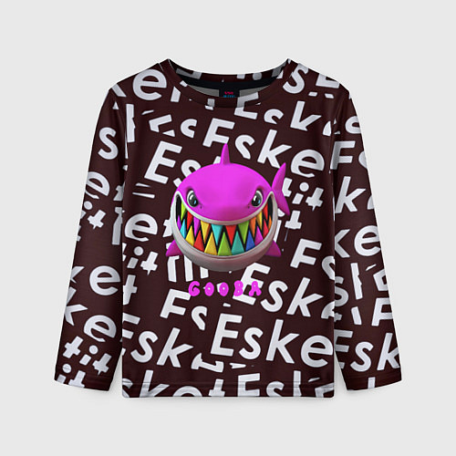 Детский лонгслив Esskeetit logo pattern / 3D-принт – фото 1