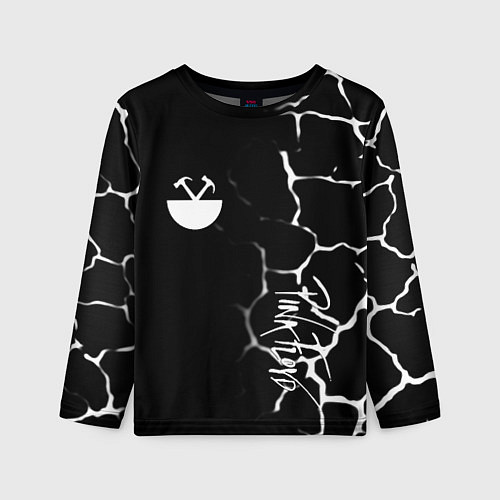 Детский лонгслив Pink floyd текстура рок / 3D-принт – фото 1