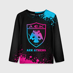 Детский лонгслив AEK Athens - neon gradient