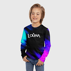 Лонгслив детский Louna neon bend, цвет: 3D-принт — фото 2