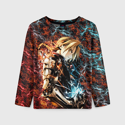 Детский лонгслив Стальной алхимик: Эдвард Элрик / 3D-принт – фото 1