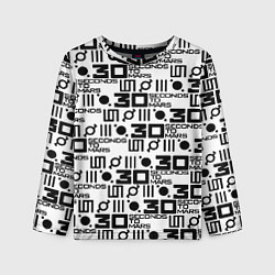 Детский лонгслив Thirty Seconds to Mars pattern rock
