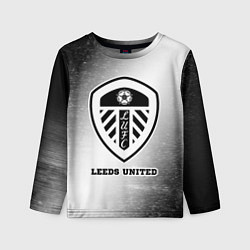 Детский лонгслив Leeds United sport на светлом фоне