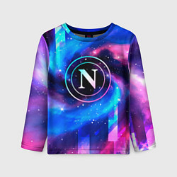 Детский лонгслив Napoli неоновый космос