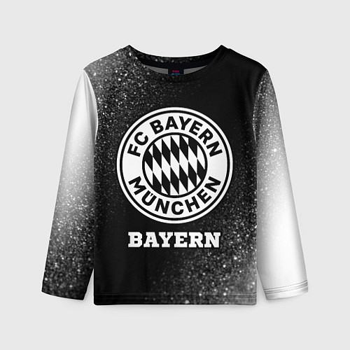Детский лонгслив Bayern sport на темном фоне / 3D-принт – фото 1