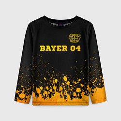 Лонгслив детский Bayer 04 - gold gradient посередине, цвет: 3D-принт