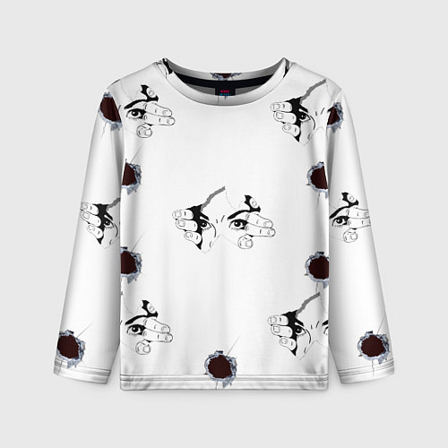 Детский лонгслив Вырываются из футболки / 3D-принт – фото 1