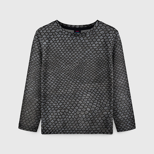 Детский лонгслив Текстура змеиная кожа / 3D-принт – фото 1