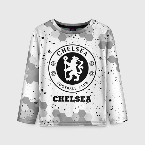 Детский лонгслив Chelsea sport на светлом фоне / 3D-принт – фото 1