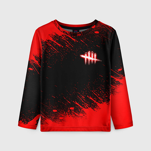 Детский лонгслив Dead by daylight огненный / 3D-принт – фото 1