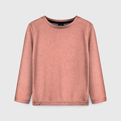 Детский лонгслив Однотонный персиковый текстура