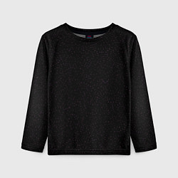 Детский лонгслив Чёрный в мелкую крапинку