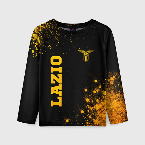 Детский лонгслив Lazio - gold gradient вертикально / 3D-принт – фото 1