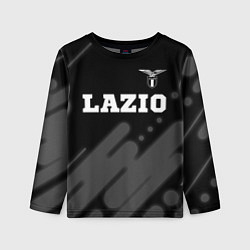 Детский лонгслив Lazio sport на темном фоне посередине