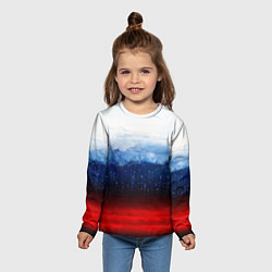 Лонгслив детский Небо России, цвет: 3D-принт — фото 2