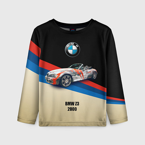 Детский лонгслив Немецкий родстер BMW Z3 / 3D-принт – фото 1
