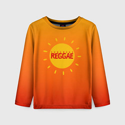 Лонгслив детский Orange sunshine reggae, цвет: 3D-принт