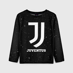 Лонгслив детский Juventus sport на темном фоне, цвет: 3D-принт