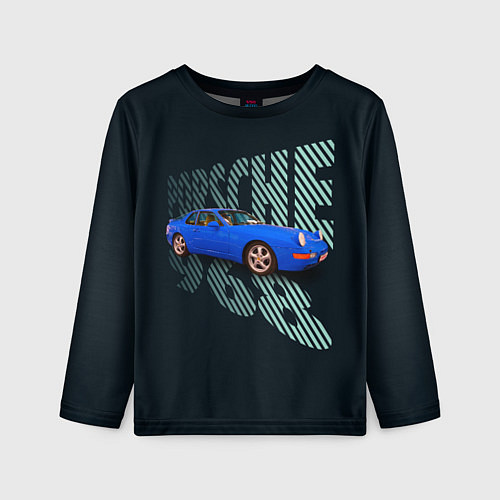 Детский лонгслив Немецкая спортивная машина Porsche 968 / 3D-принт – фото 1