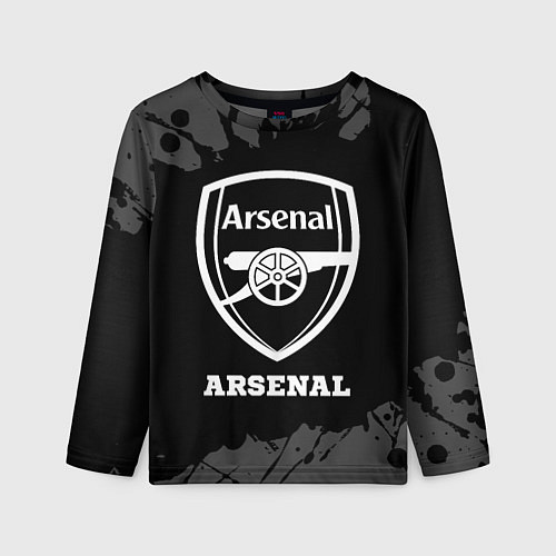 Детский лонгслив Arsenal sport на темном фоне / 3D-принт – фото 1