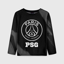 Детский лонгслив PSG sport на темном фоне