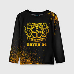 Детский лонгслив Bayer 04 - gold gradient