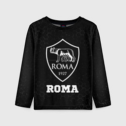 Детский лонгслив Roma sport на темном фоне