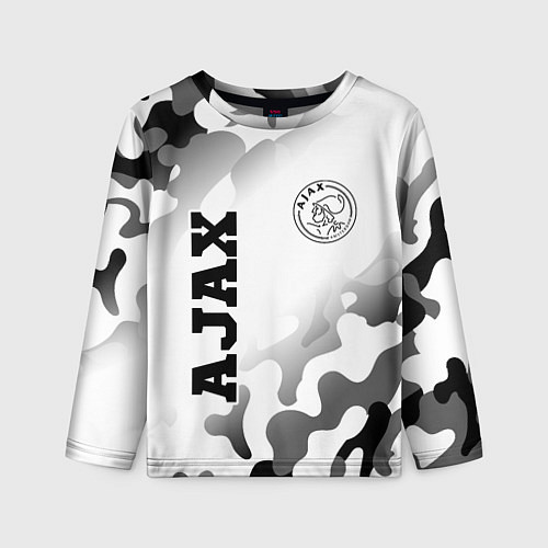 Детский лонгслив Ajax sport на светлом фоне вертикально / 3D-принт – фото 1