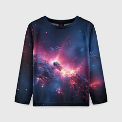 Детский лонгслив Взрыв в космосе