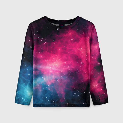 Детский лонгслив Абстрактный космос фантастика / 3D-принт – фото 1