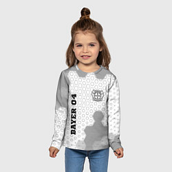 Лонгслив детский Bayer 04 sport на светлом фоне вертикально, цвет: 3D-принт — фото 2