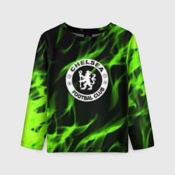 Детский лонгслив Chelsea sport club fc fire