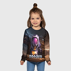 Лонгслив детский Mass Effect ТалиЗора аватар, цвет: 3D-принт — фото 2