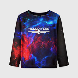 Лонгслив детский Helldivers: Space Logo, цвет: 3D-принт