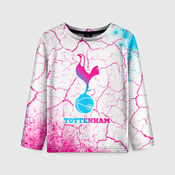 Детский лонгслив Tottenham neon gradient style