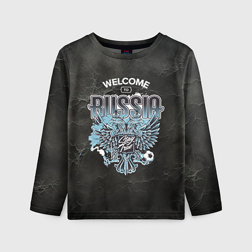 Детский лонгслив Добро пожаловать в Россию - stay true / 3D-принт – фото 1