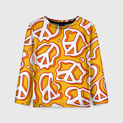 Лонгслив детский Pattern peace, цвет: 3D-принт