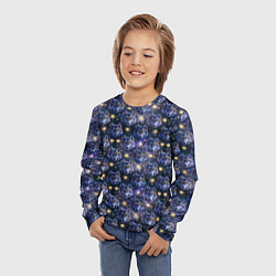 Лонгслив детский Волчий стиль дизайн с мордами волков, цвет: 3D-принт — фото 2