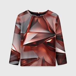 Детский лонгслив Рубиновые пирамидки